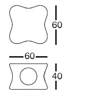 Diagrama de mesa de diseño Doux de Vondom Diagrama de mesa de diseño Doux de Vondom