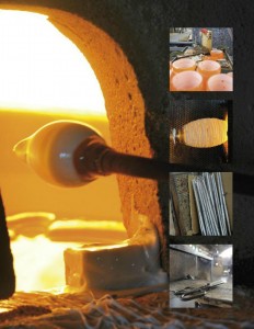 Imagen de la fabricación de una lámpara de Vistosi