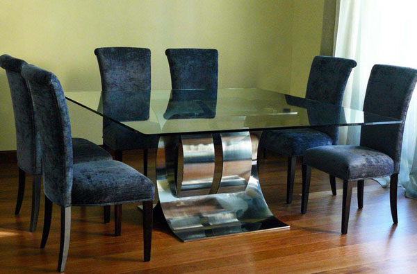 Mesa de comedor Carlovi cruzada. Arte en Alta Decoración de Gonzalo de Salas Mesa de comedor Carlovi cruzada. Arte en Alta Decoración de Gonzalo de Salas