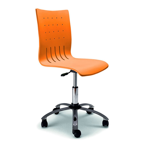 Silla de ordenador Teo en naranja