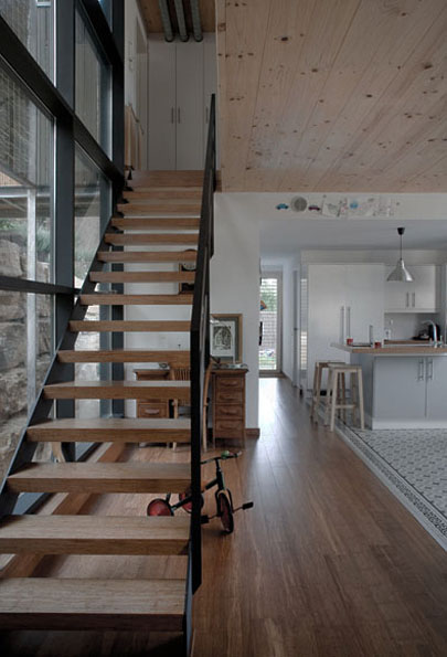 Escalera al primer piso Casas modernas