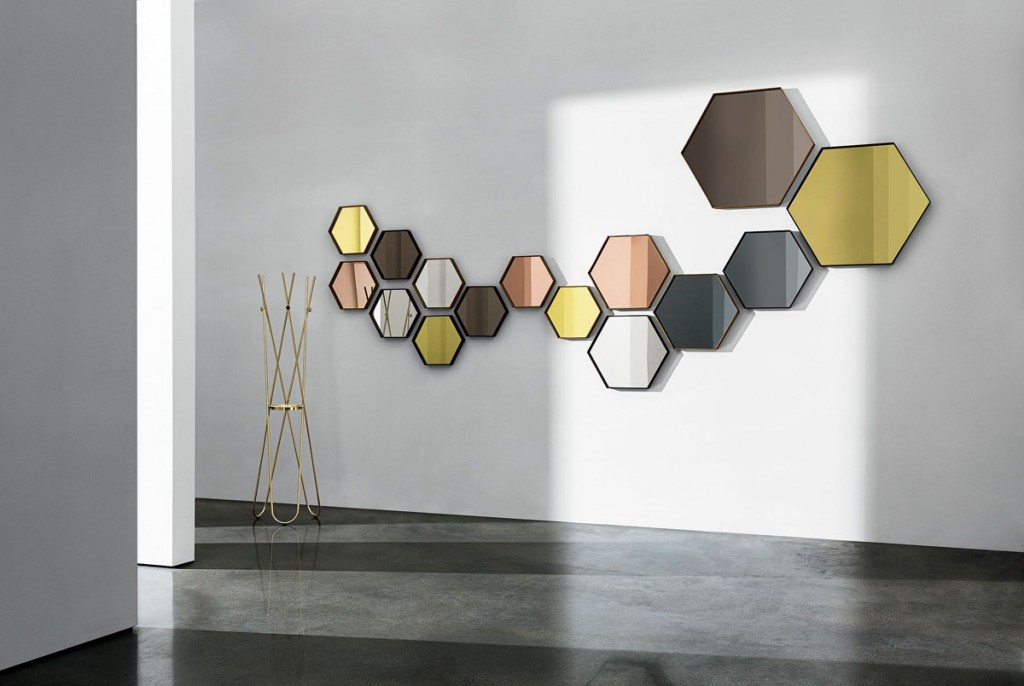 Espejo Visual con forma hexagonal de Sovet Italia