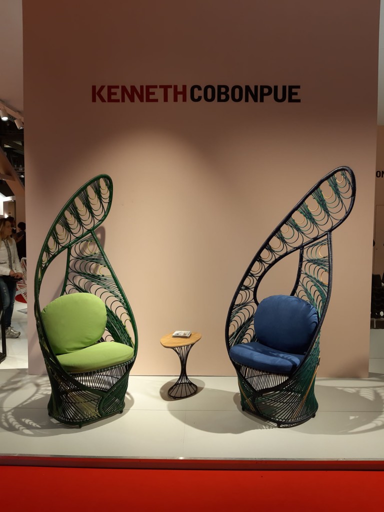 Kenneth Cobonpue y sus propuestas en sillones para jardín presentados en Milán 2019