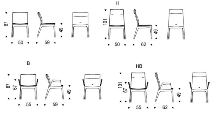 Ociohogar - Silla de comedor Tosca de Cattelan Italia