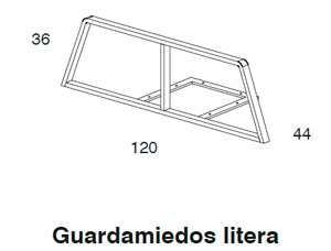 Diagrama guardamiedos litera de Dissery