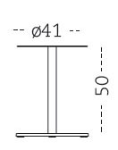 Medidas mesa auxiliar Hulot Mobles 114