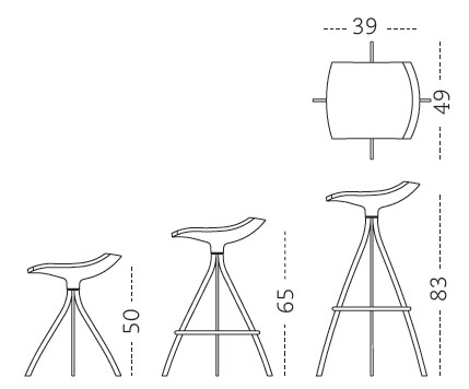 Taburete de cocina Gimlet Mobles 114 - OcioHogar.com