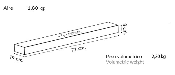 Medidas embalaje aire de Nomon
