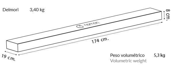 Medidas embalaje delmori de Nomon