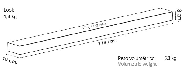 Medidas embalaje look de Nomon