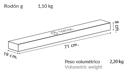 Medidas embalaje rodon-g de Nomon