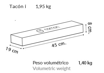 Medidas embalaje tacon-i de Nomon