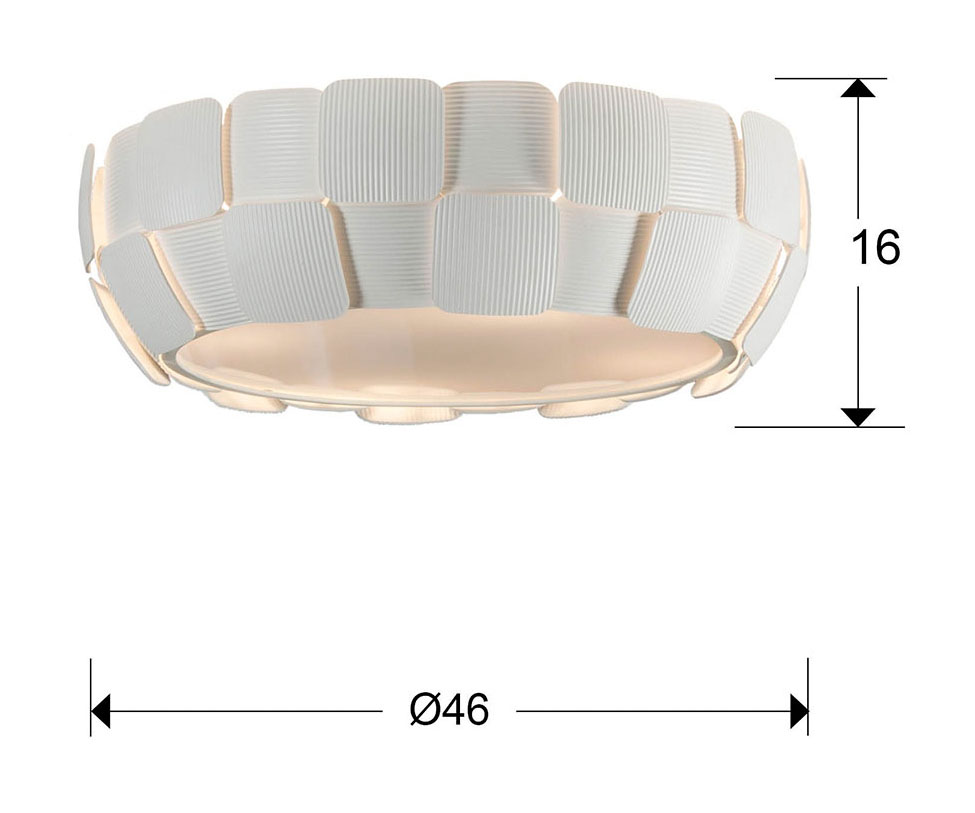 Medidas Plafón Quios 4l