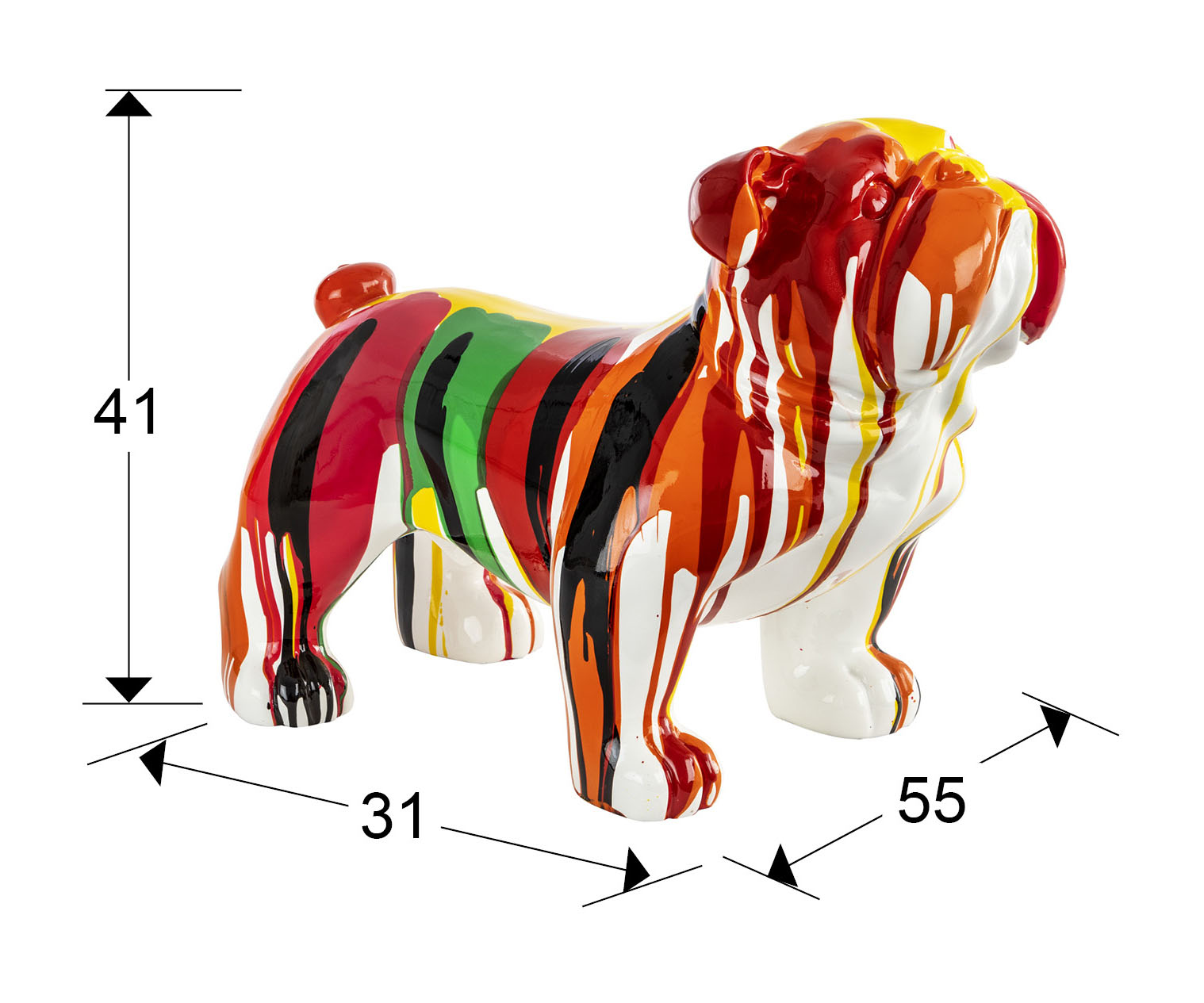 Medidas Otto Bulldog Mediano Colores