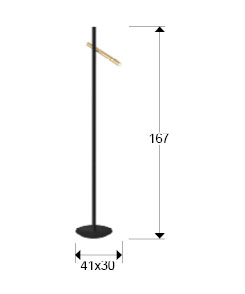 Medidas Pie Salon Varas Oro-negro 2l