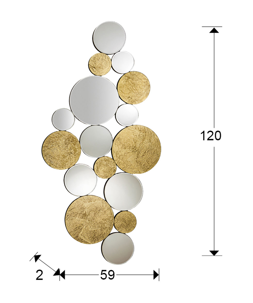 Medidas Espejo Cirze 120x59