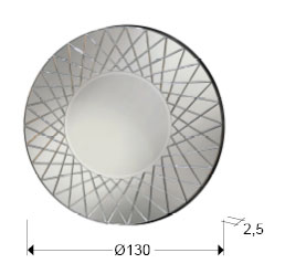 Medidas Espejo Lennon Diámetro 130