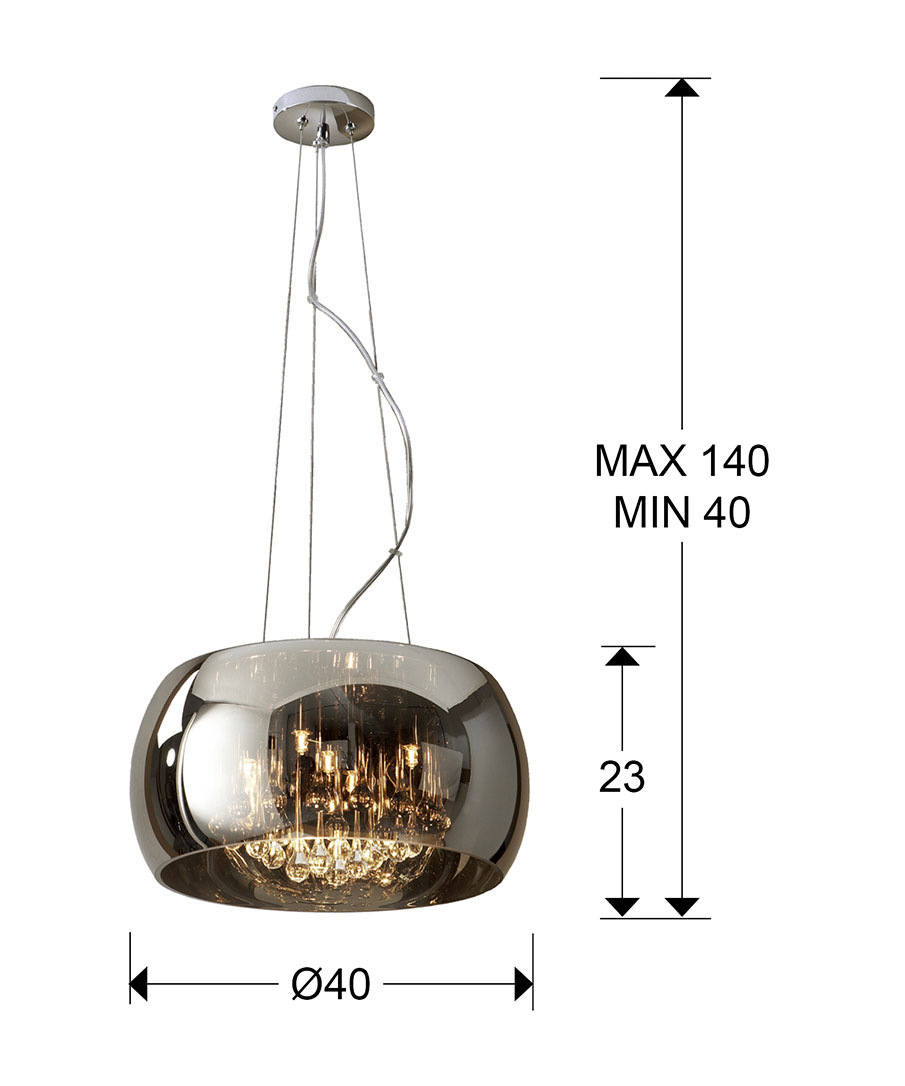 Medidas Colgante Argos Diámetro 40 Dimable