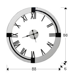 Medidas Reloj De Pared Kairos Diámetro 88