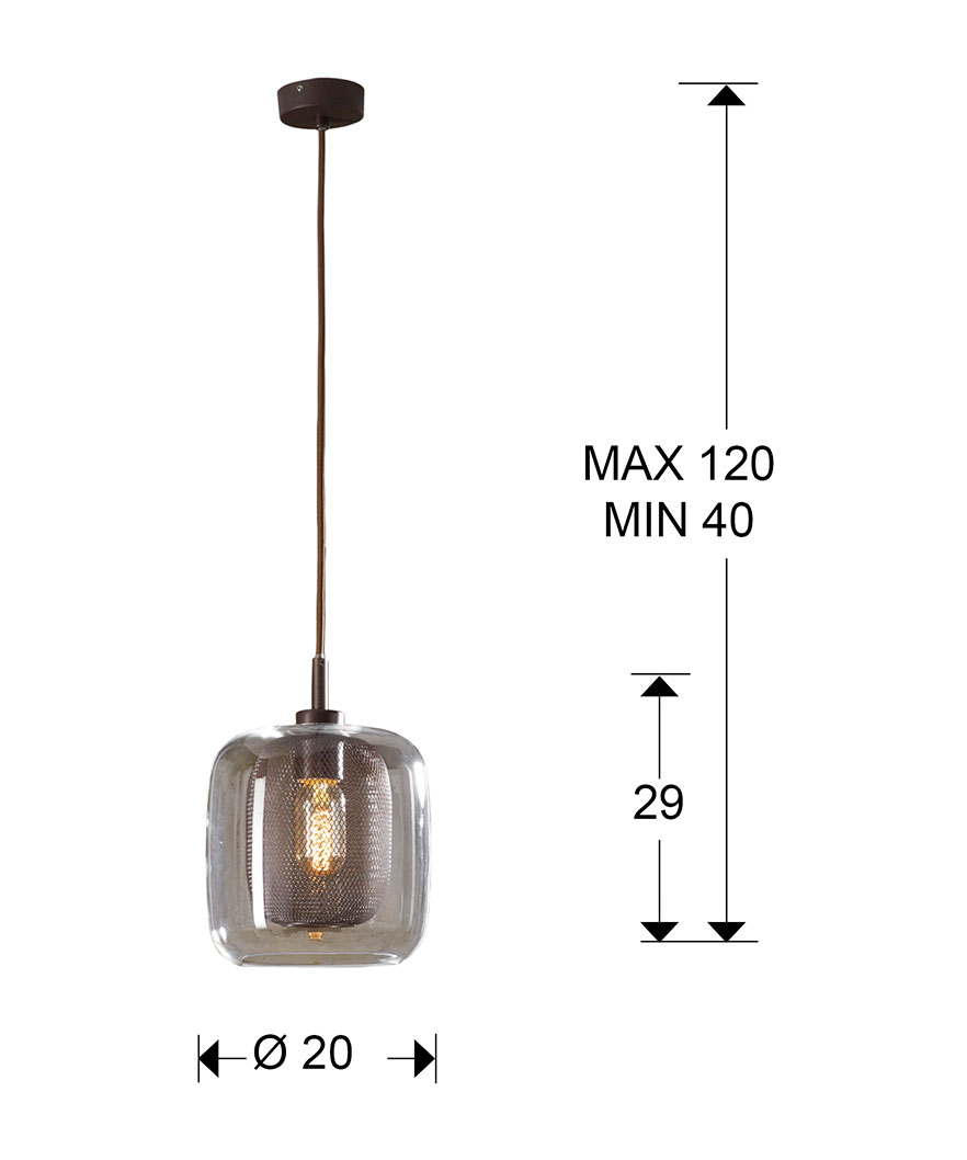 Medidas Colgante Fox 1l Chocolate