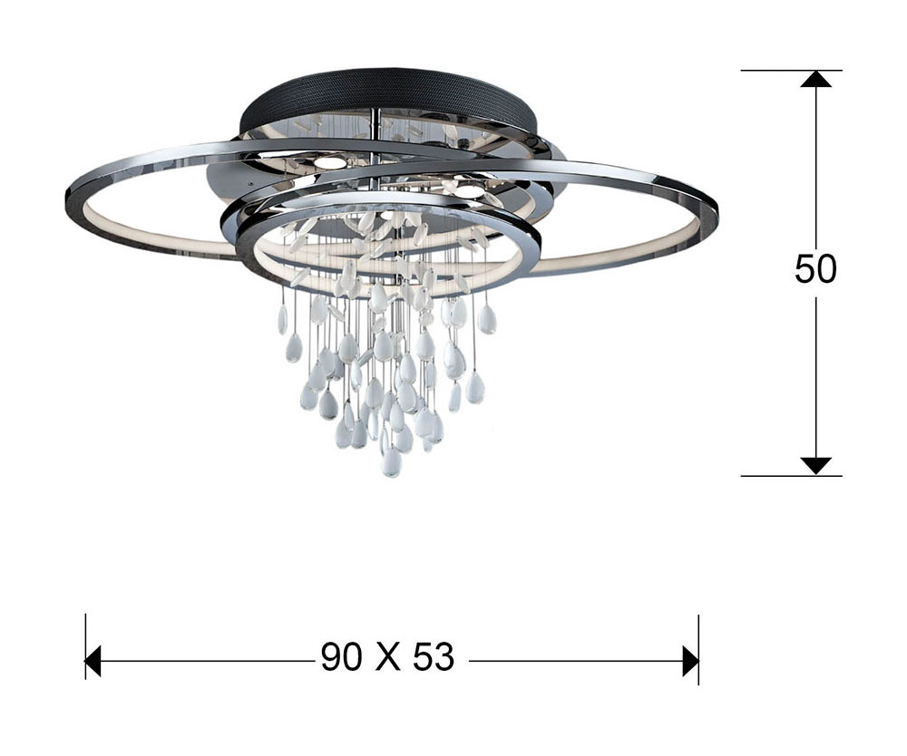 Medidas Plafon Bruma 5l+led