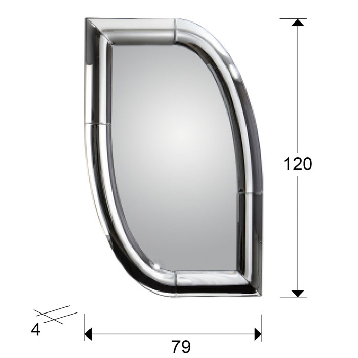 Medidas Espejo Curves Ojival 79x120