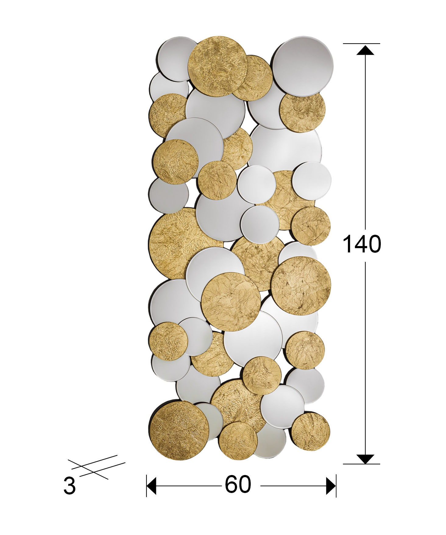 Medidas Espejo Cirze 140x60