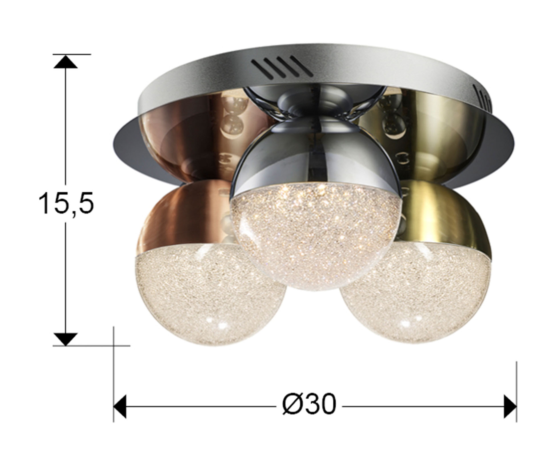 Medidas Plaf 3l Led Sphere Colordiámetro 30dim