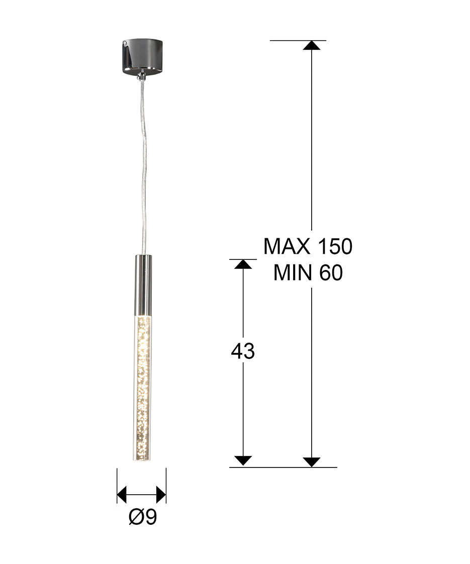 Medidas Colgante Cosmo 1l