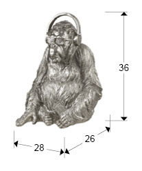 Medidas Figura Med Orangutan Music Plata