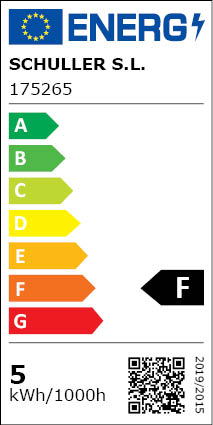 Clasificación Energética Lámpara 1l Sincro Negro-oro