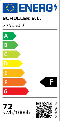 Clasificación Energética Norma Lámpara 9l Negro Latón Dimmable