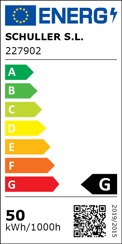 Clasificación Energética Romina Lámpara Dorado Brillo