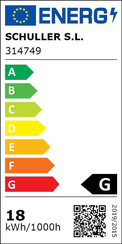 Clasificación Energética Aledis Lámpara 3l Negro Dorado