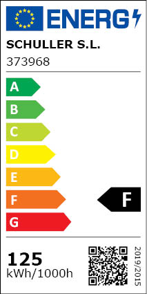 Clasificación Energética Lámpara Varas Oro-negro 25l