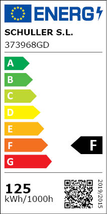 Clasificación Energética Gran Lámpara Varas Oro-negro 25l Dim