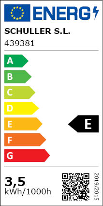 Clasificación Energética Dark Lámpara 1l 20d Negro Latón