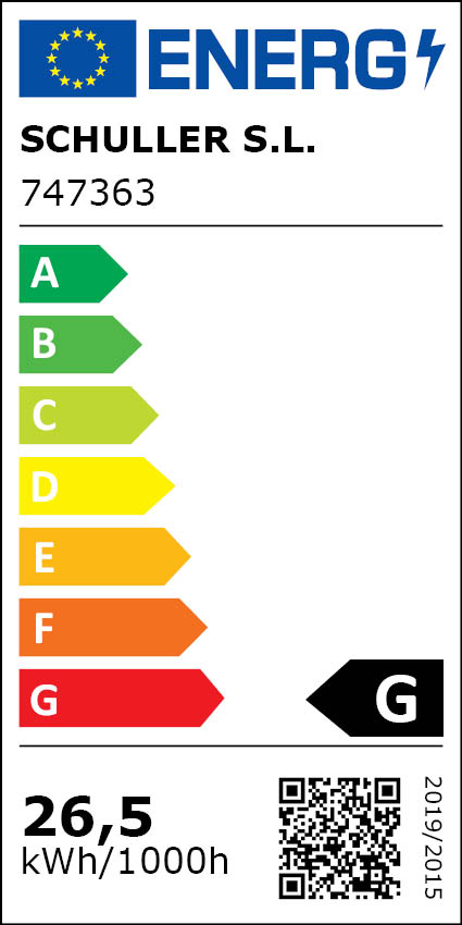 Clasificación Energética Sendra Lámpara D59 Cromo