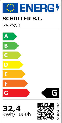 Clasificación Energética Pie Salon Led Colette Oro Rosa