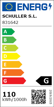 Clasificación Energética Helia  Lámpara Led Negro Mate 100d