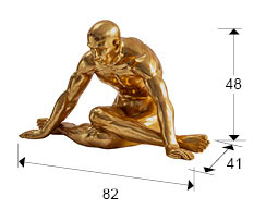 Medidas Figura Grande Yoga Oro