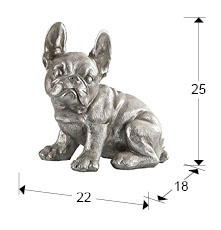 Medidas Figura Peq Bull Frances Plata