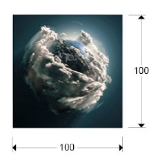 Medidas Foto Madre Tierra 100x100