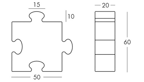 Diagrama lámpara Puzzle de Slide