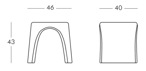 Diagrama taburete Amélie de Slide