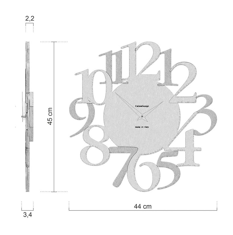 Medidas Reloj De Pared Russell