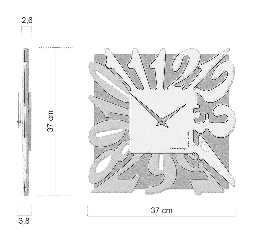 Medidas Reloj De Pared Dalilah