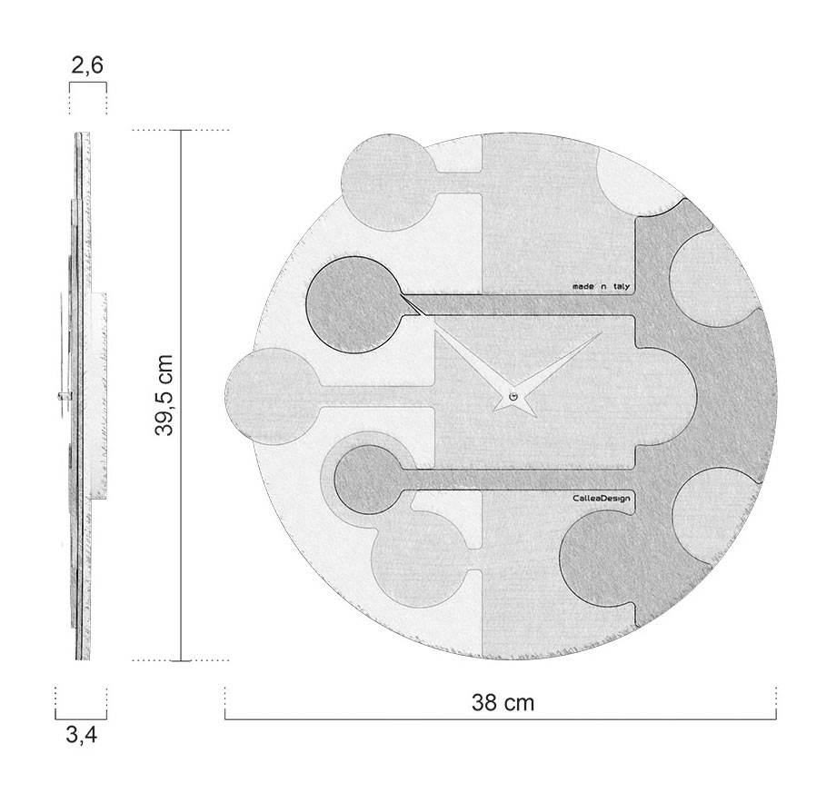 Medidas Reloj De Pared Stish