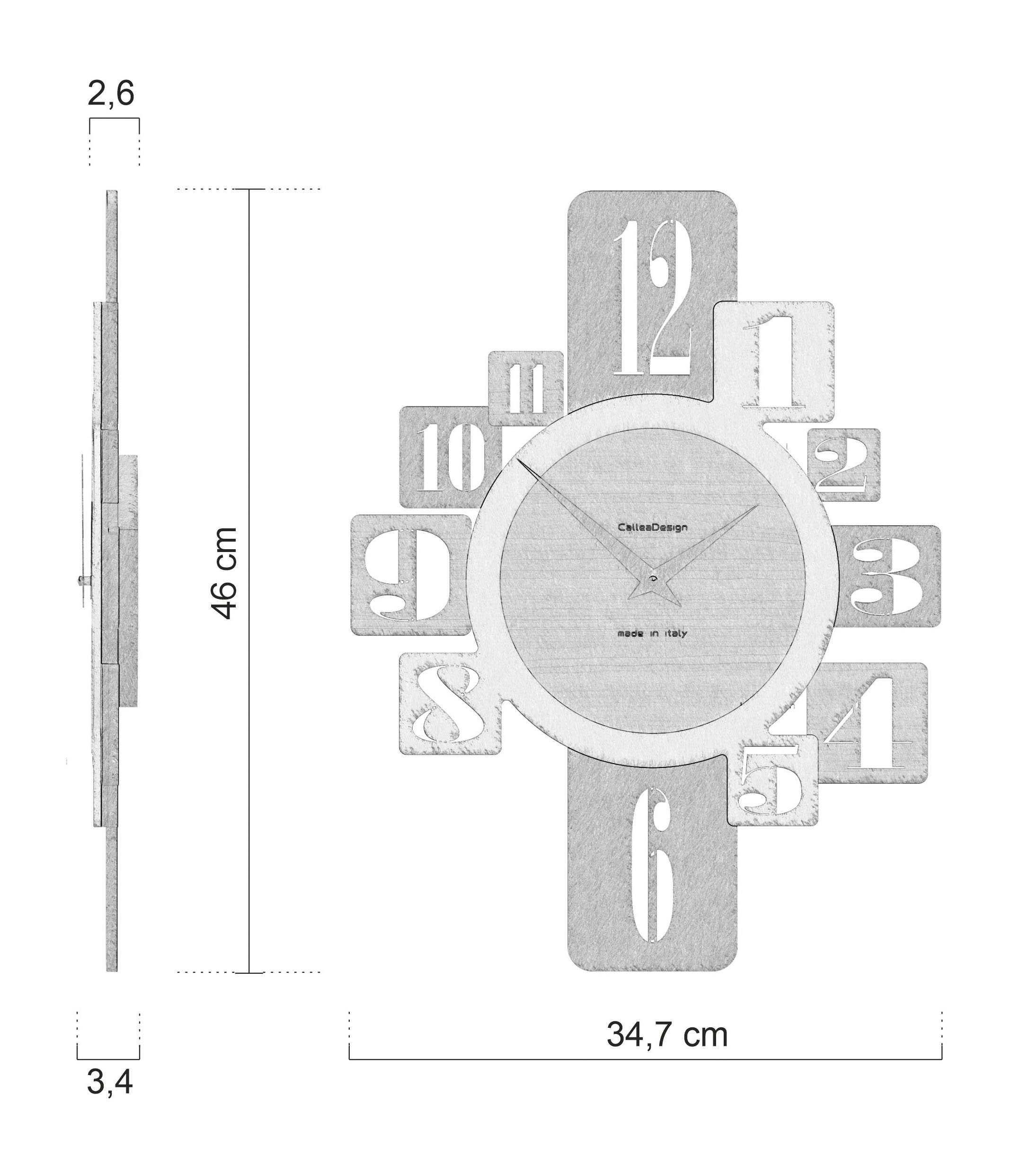 Medidas Reloj De Pared Onyx