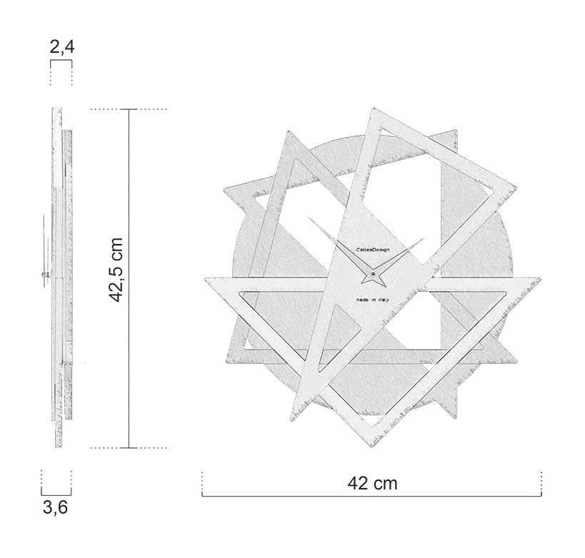 Medidas Reloj De Pared Geolo